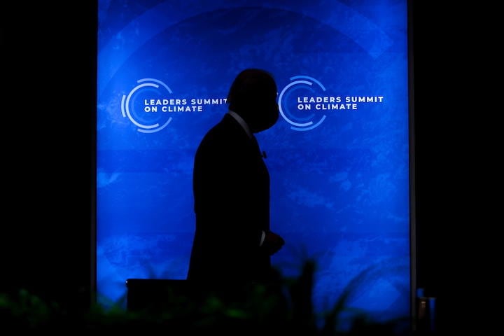 4月21日にオンラインで開催された気候変動サミット　Florence Lo-REUTERS