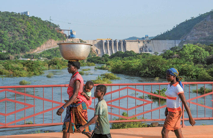2013年に完成したガーナのブイ・ダムは生態系に影響を与えたとされる　PHOTOSHOT/AFLO