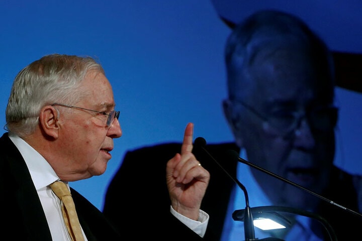 スイスの右派ポピュリズム政党「国民党」のクリストフ・ブロッハー　Arnd Wiegmann-REUTERS