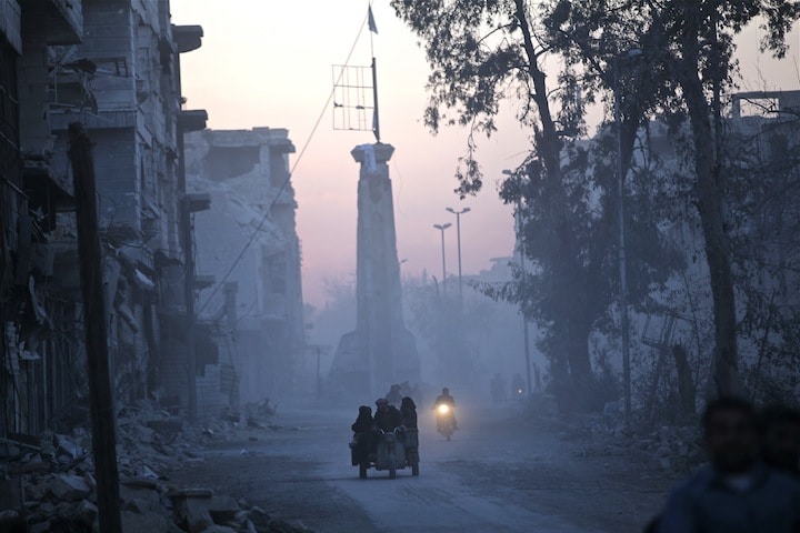 アレッポ県アル＝バーブ　Khalil Ashawi-REUTERS