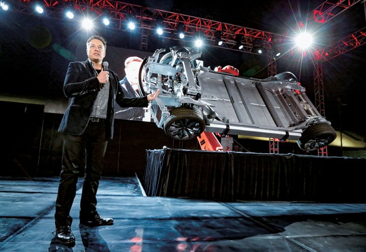 テスラをはじめ過去の起業でマスクは数々の試練を乗り越えてきた　Lucy Nicholson-REUTERS