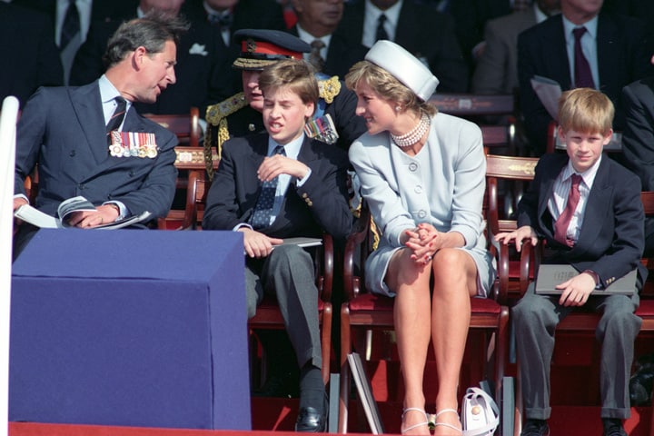 VE Day（ヨーロッパ戦勝記念日）の式典で（1995年5月7日）　Dylan Martinez DM-Reuters