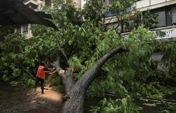 インド・ムンバイで豪雨、建物倒壊で6人死亡　交通に混乱