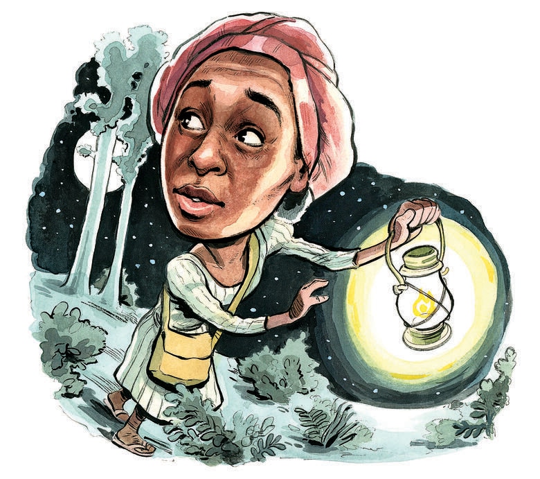 エリボが演じた黒人女 性運動家はアメリカ史 を切り開く存在だった　ILLUSTRATION BY BRITT SPENCER