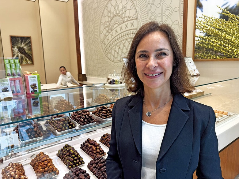 ゴディバのCEOだったアフリディにとって高級感と独創性に満ちた演出はお手のものだ（ドバイの店舗で）　TITAS BASU