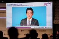 日本の安倍元首相、台湾有事で中国に軍事行動を警告