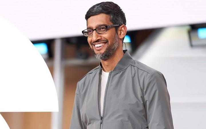 Google I/Oで講演するスンダー・ピチャイCEO -YouTube