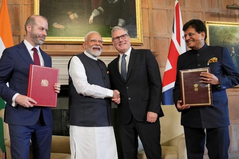 英国首相公式別荘で2025年7月代表撮影　REUTERS/File Photo