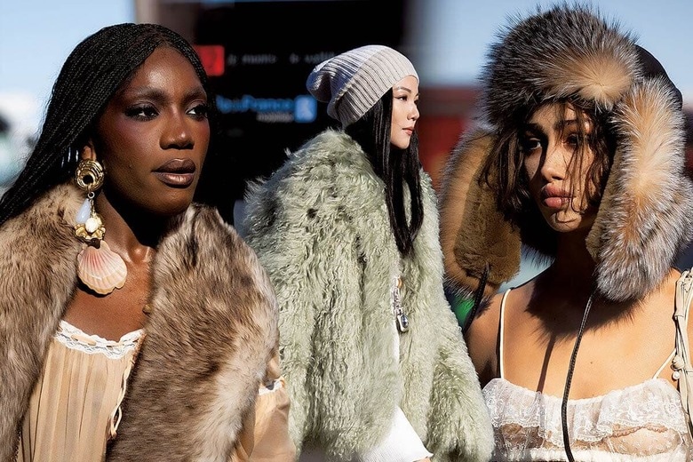 この「大義なき時代」に毛皮につかの間の幸福感を求める人も　PHOTO ILLUSTRATION BY SLATE. PHOTOS BY VALENTINA FRUGIUELEｰGETTY IMAGESｰSLATE