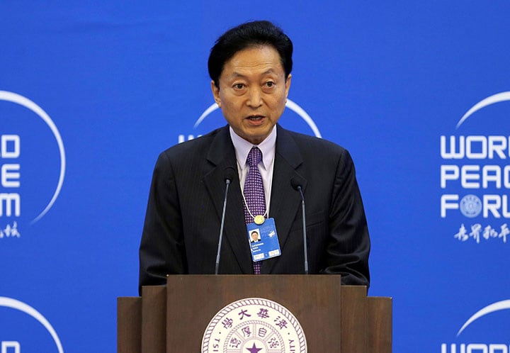 鳩山氏の誠実な人柄は伝わったが（写真は16年7月に北京で開かれた世界平和フォーラム）　China Daily/REUTERS