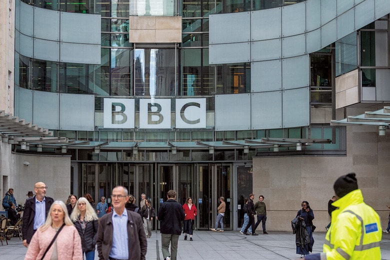 ロンドンのBBC本部　TAYFUN SALCIｰZUMA PRESS WIREｰREUTERS