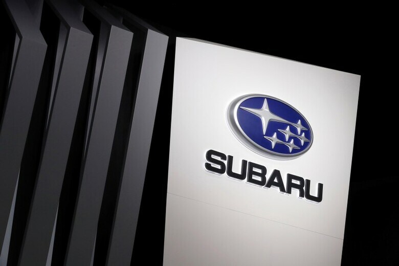 11月5日、SUBARU（スバル）に新たな米国リスクがちらつき始めた。写真は同社のロゴ。米デトロイトで1月撮影（2018年　ロイター/Jonathan Ernst）