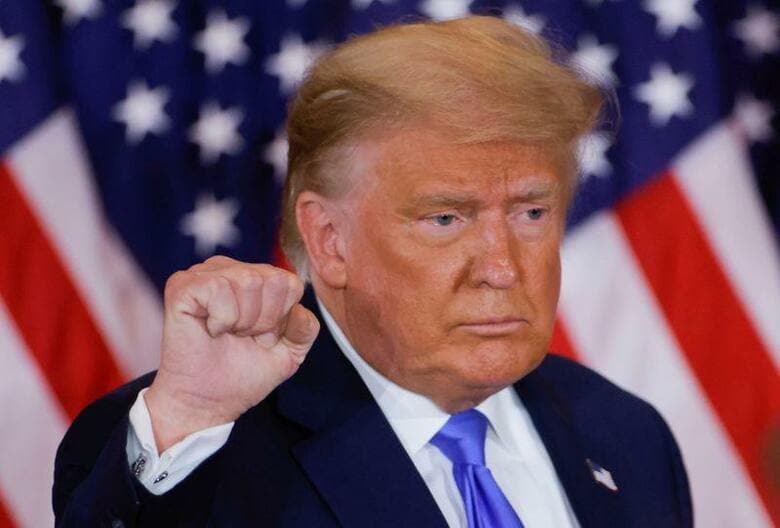 トランプ米大統領は、集計作業中にもかかわらず勝利を宣言した。REUTERS/Carlos Barria