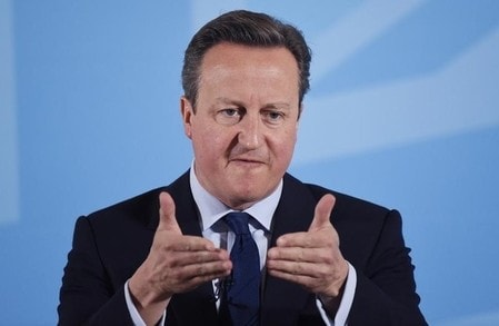 　６月２日、英国の欧州連合（ＥＵ）離脱の是非を問う国民投票が３週間後に迫るなか、キャメロン英首相は２日、ＥＵの単一市場から脱退することは英国経済にとって「自傷行為」になると強調した。写真はロンドンで５月代表撮影（２０１６年　ロイター）