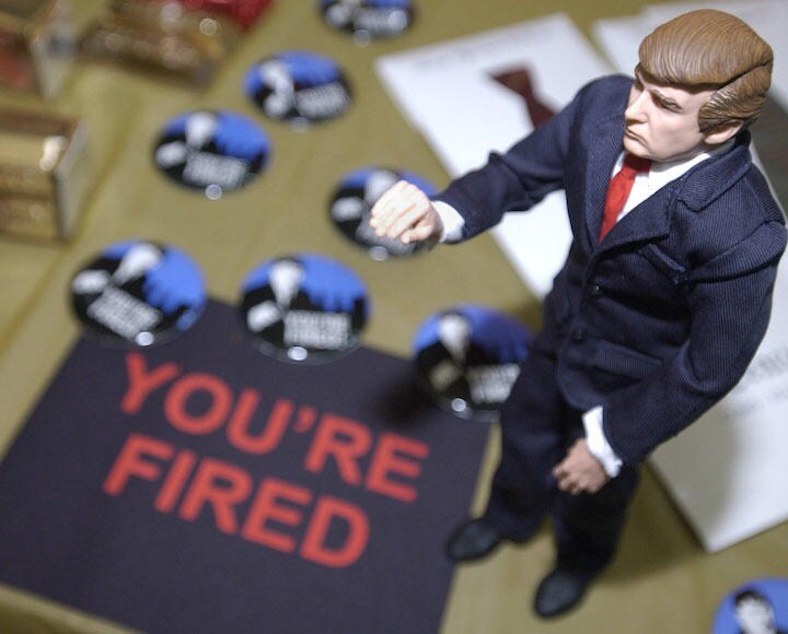 トランプのリアリティー・ショーでは「You\'re fired（あんたはクビだ）」が決め台詞に　Chip East-REUTERS