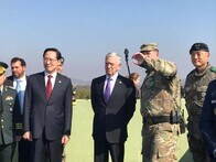 米国防長官、北朝鮮国境近くを視察「米国の目的は戦争ではない」