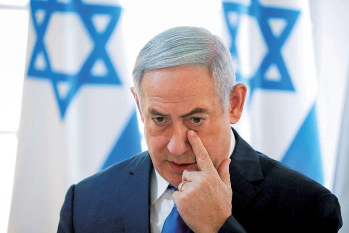 ネタニヤフ外しが現実となれば、汚職疑惑の追及は強まるだろう　AMIR COHEN-REUTERS