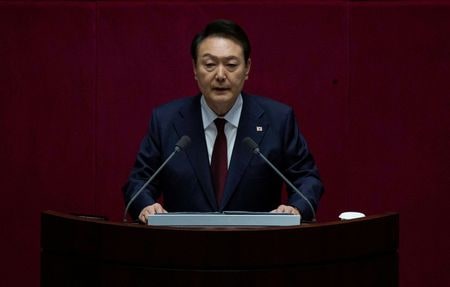 韓国の尹錫悦大統領は今月、東南アジア諸国連合（ＡＳＥＡＮ）と２０カ国・地域（Ｇ２０）の会合に出席する。写真は１０月２５日、ソウルで撮影（２０２２年　代表撮影）