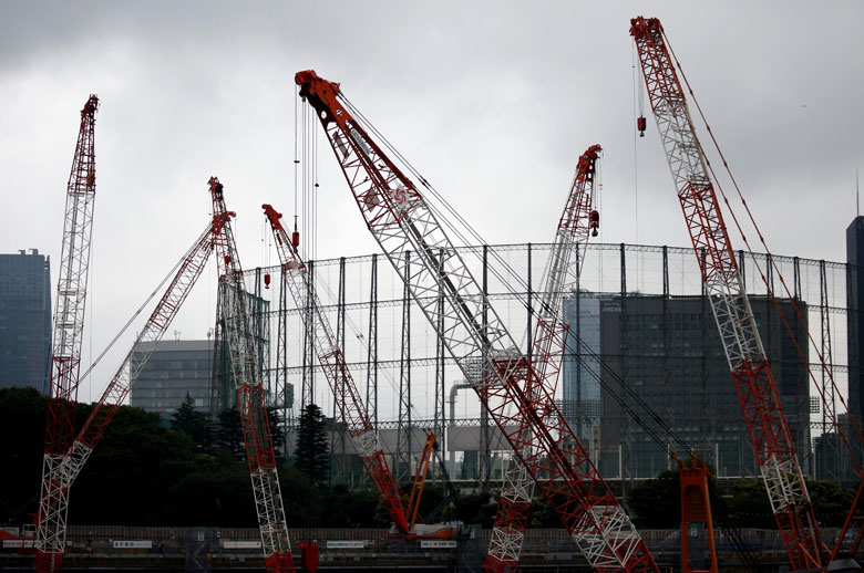 新国立競技場の建設現場（2017年5月）　Issei Kato-REUTERS