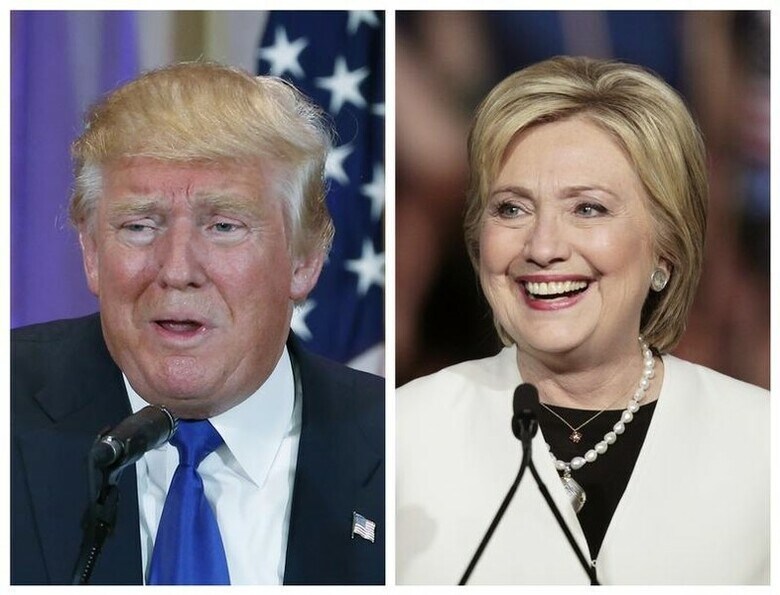 ５月５日、ロイター／イプソス世論調査結果では、１１月の米大統領選挙で米有権者の約半数は、トランプ・クリントン両候補者をそれぞれ支持する主な理由が対立候補の勝利を阻止するためであることが分かった。写真はフロリダ州で３月撮影（２０１６年　ロイター／Scott Audette/Javier Galeano）