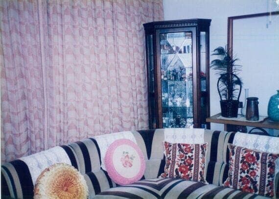 松本明子さんの実家のリビング