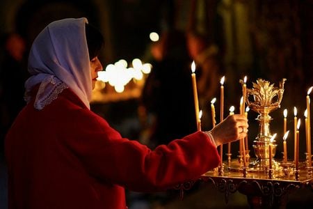 キーウの聖ミカエル大聖堂。REUTERS/Alina Smutko