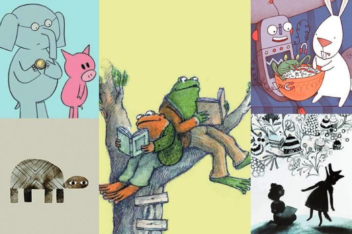 「がまくんとかえるくん」(中央)をはじめ、絵本に出てくる動物のペアは真の友情のお手本だ　PHOTO ILLUSTRATION BY SLATE.IMAGES BY HYPERION BOOKS FOR CHILDREN, CANDLEWICK, KIDS CAN PRESS, AND HARPER COLLINS PUBLISHERS