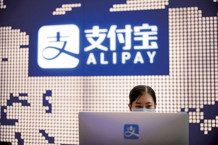 アントのスマホ決済アプリ「支付宝（アリペイ）」は高い人気を誇る　ALY SONG-REUTERS