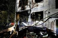 ロシア軍がキーウにミサイル攻撃、少なくとも9人死亡