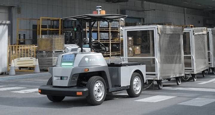 自動運転機能を搭載したEV車両