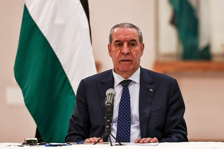 パレスチナのシェイフ副大統領、2月10日の代表撮影  ZAIN JAAFAR/Pool via REUTERS