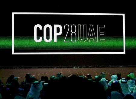 　１１月２７日、国連気候変動枠組み条約第２８回締結国会議（ＣＯＰ２８）を主催するアラブ首長国連邦（ＵＡＥ）は今週ＣＯＰ２８が始まる前に、天然ガスなどの商業案件について協議することを計画している。１月１６日、アブダビで撮影（２０２３年　ロイター/Rula Rouhana）
