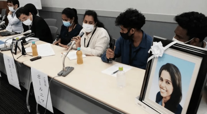 ウィシュマさんの遺族らは法務大臣の責任にも言及　（筆者撮影）