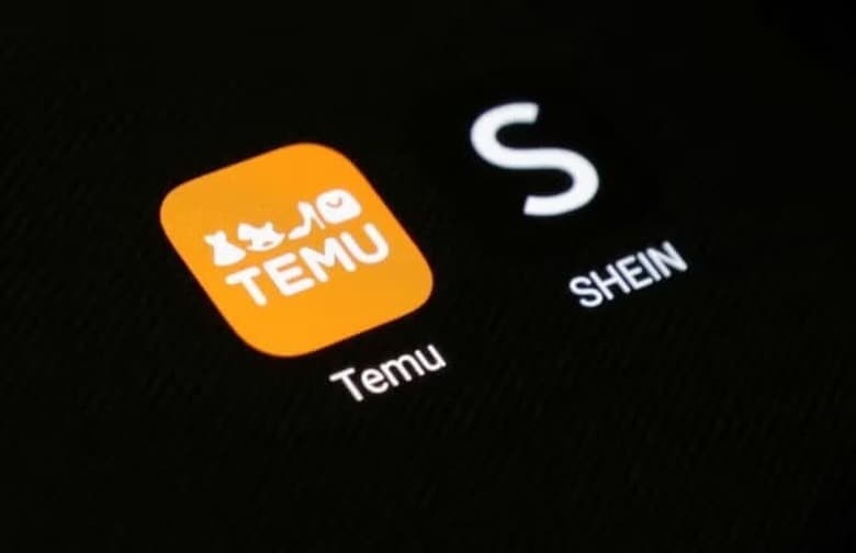 中国インターネット通販の「Ｔｅｍｕ（テム）」と「ＳＨＥＩＮ（シーイン）」は、トランプ米大統領による大幅な関税引き上げと、小口輸入に対する非課税措置の撤廃を受け、来週値上げを実施すると発表した。写真は、両アプリのアイコン。２０２４年８月、ボスニア・ヘルツェゴビナのゼニカ市で撮影（２０２４年　ロイター/Dado Ruvic）