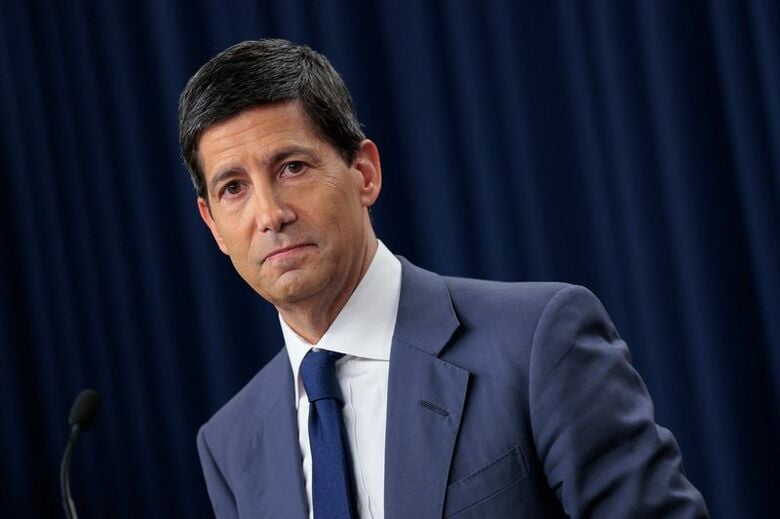 写真は米連邦準備理事会（ＦＲＢ）のウォーシュ議長。10月28日、米ワシントンで撮影。REUTERS/Kylie Cooper