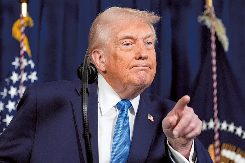 マドゥロ拘束を発表して衝撃を与えたトランプ　AP/AFLO