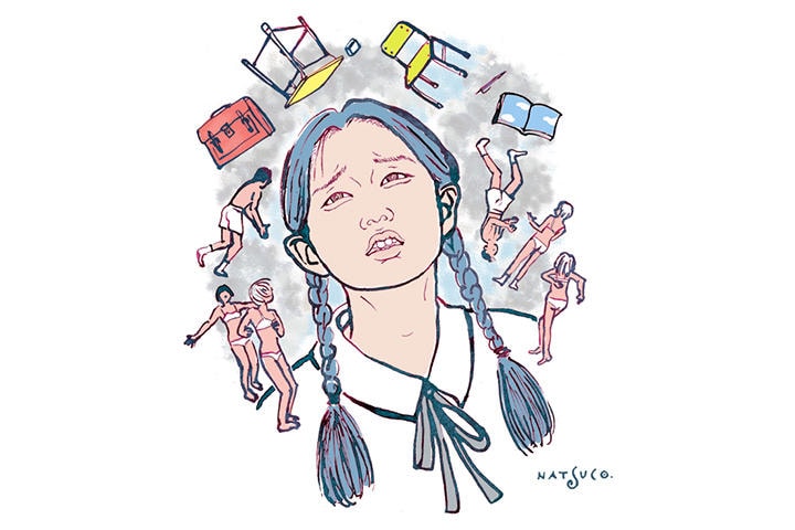 ILLUSTRATION BY NATSUCO MOON FOR NEWSWEEK JAPAN