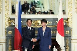 日比首脳、両国関係の格上げで合意　安保・エネルギー分野で連携強化