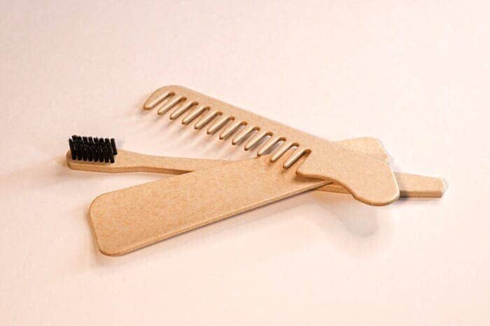 エステックの紙製アメニティ