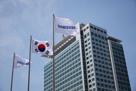 　８日、韓国サムスン電子の労働組合は、３日間のストライキを実施する。韓国・水原で２０２３年６月撮影（２０２４年　ロイター/Kim Hong-Ji）