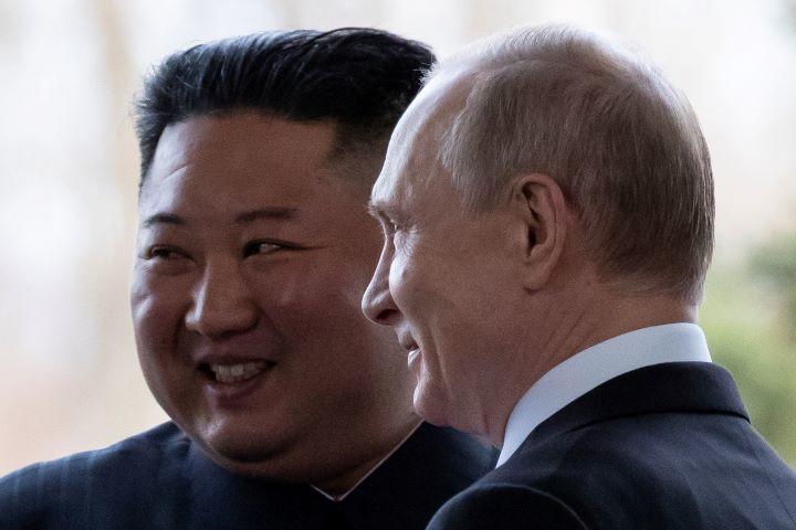 金正恩とプーチン（2019年4月）　Alexander Zemlianichenko/Pool via REUTERS