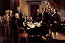 1776年、トマス・ジェファソンらの5人委員会が「全ての人間は生まれながらにして平等」とうたった独立宣言草案を大陸会議に提出した　UNIVERSAL HISTORY ARCHIVE-UNIVERSAL IMAGES GROUP/GETTY IMAGES