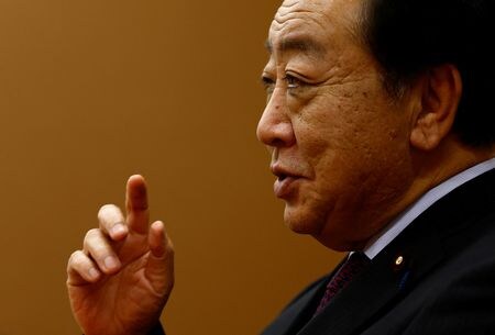 　立憲民主党の野田佳彦代表（写真）は１０日の定例会見で、自民党の高市早苗総裁が首相となった場合は現石破政権よりも右傾化するとの「危機感が野党間で広がった」との見解を示した上で、「政権交代が可能かも、との意識も野党に芽生えつつある」と述べた。写真は昨年１２月に都内で撮影（２０２５年　ロイター/Issei Kato）