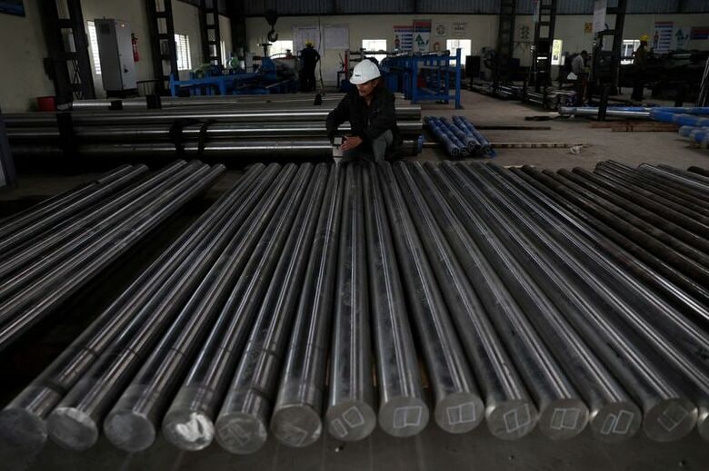 写真は2026年1月、アーメダバード郊外にある製鉄所で撮影。REUTERS/Amit Dave