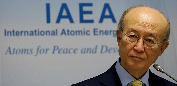 国際原子力機関（IAEA）の天野之弥（ゆきや）事務局長が死去した。写真はウィーンで3月撮影（2019年　ロイター／Leonhard Foeger）
