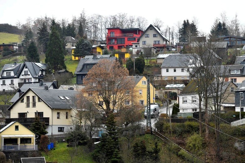 バート・ローベンシュタインの町（2022年12月）　Matthias Rietschel-Reuters