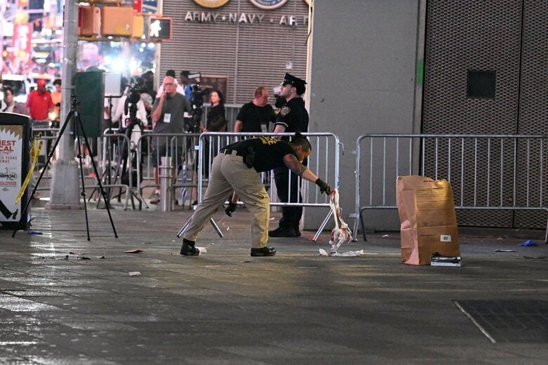 事件後の現場の様子　Kyle Mazza/Sipa USA-REUTERS