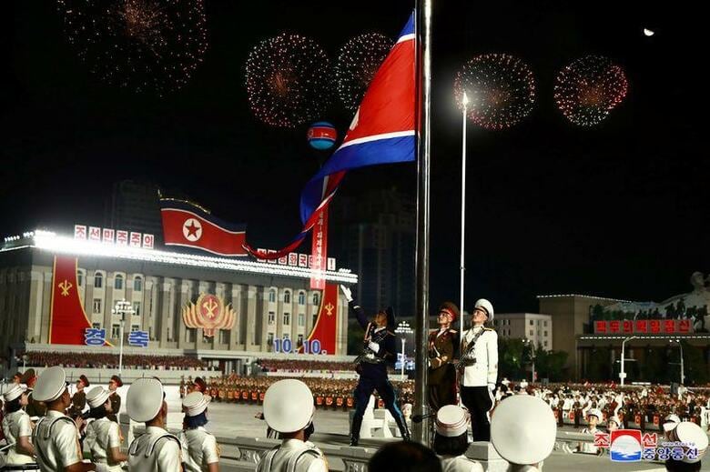 韓国大統領府は北朝鮮に対し、軍事衝突を防ぐ南北合意の堅持を求めた。写真はKCNAが１０日、公開したもの（２０２０年　ロイター/KCNA）