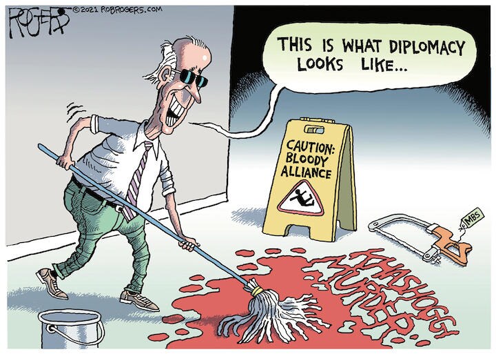 A \"MATURE\" DIPLOMACY / (C)2021 ROGERS─ANDREWS McMEEL SYNDICATION