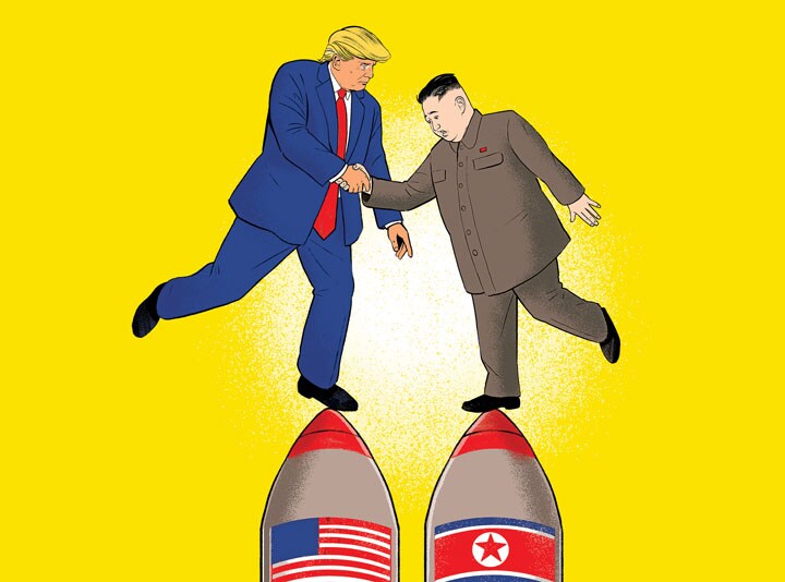 交渉で金正恩が望む希望は2つある　Illustration by Alex Fine